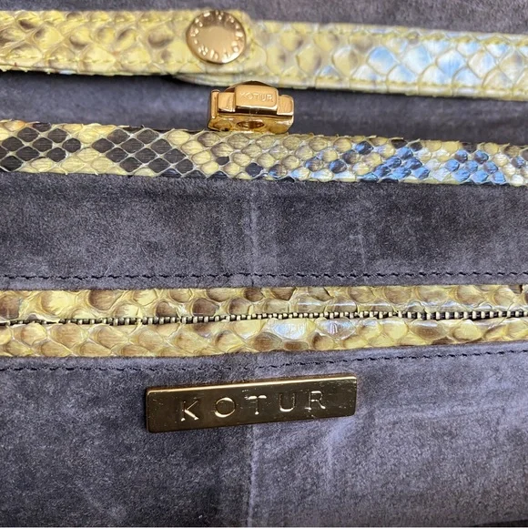 Kotur Python clutch bag
